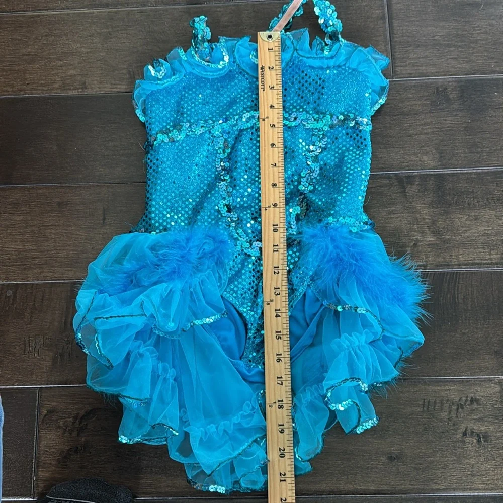 Art Stone Sparkling Blue Leotard Kids Costume